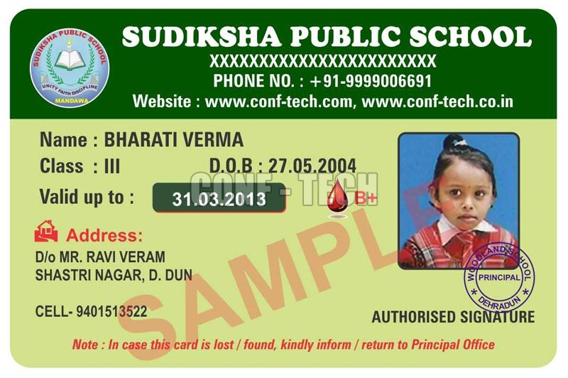 Sudiksha Public School Identity Cards