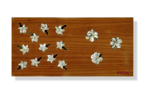 Veneer with mother of pearl  Inlay