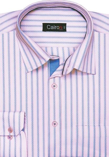 Cairon Pink Striped Formal Shirt