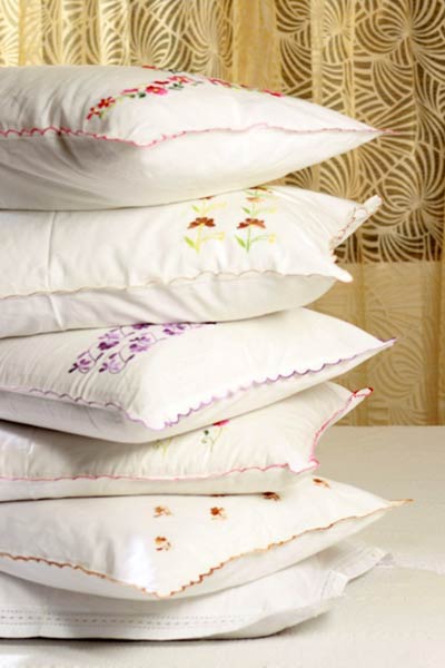 Hand Embroidered Pillow Covers
