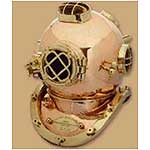 18 Inch Copper Diving Helmet Heavy