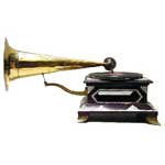 4-Corner HMV Long Horn Gramophones