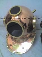 Black Glass 18 Inch Copper Diving Helmet