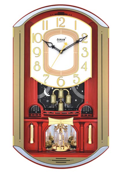 Rotating Pendulum Musical Clock