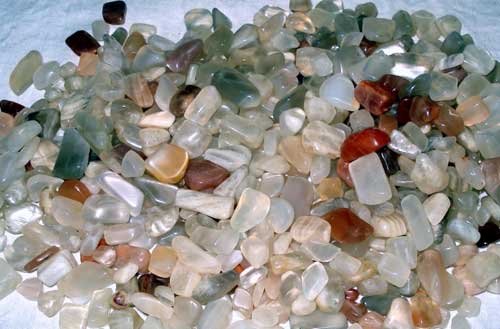 Moonstone Multicoloured Tumbled Polished Gemstones
