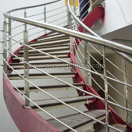 Stainless Steel Staircase Railings - Manufacturer Exporter ...