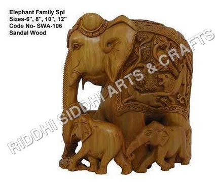 Sandalwood Elephant Statue