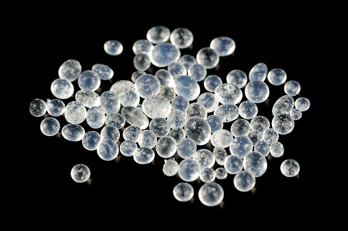 White Silica Gel IS Semi Transparent Glassy Crystals