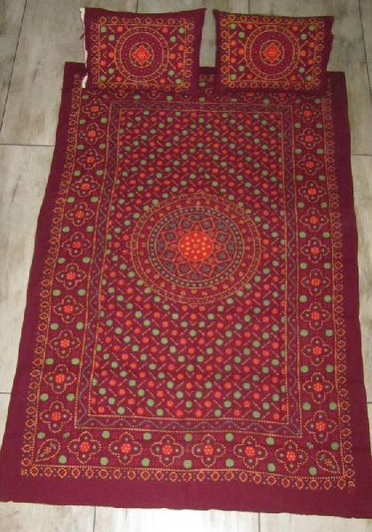 Bedsheet Single Multi Bandhani