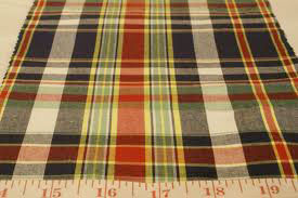 Madras Check Fabric