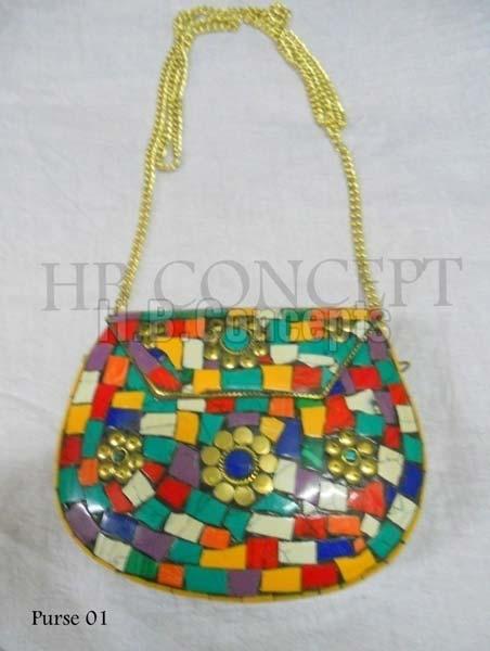 red and gold brocade potli bag! Indian ethnic bag!! | Potli bags, Crochet  purse pattern free, Crochet bag pattern