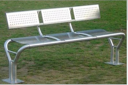 Stainless Steel Park Bench