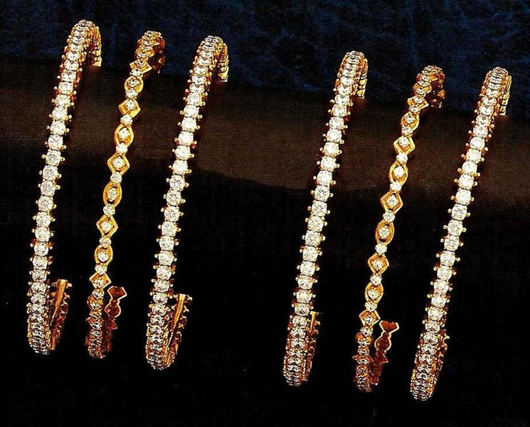 karaikudi diamond bangles