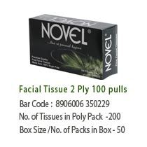 Black Fine Facial Tissues