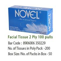 Blue Fine Facial Tissues