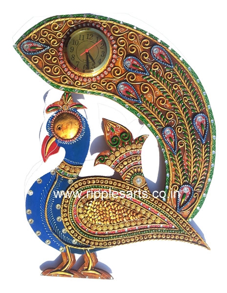 Peacock Clock