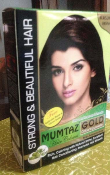 Mumtaz Gold Burgundy Henna Hair Color