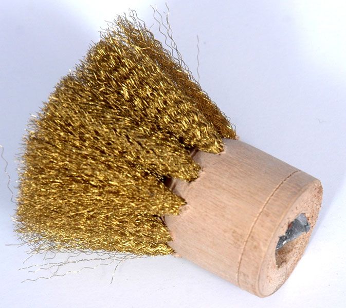 Brass Wire Wood Brush Brushes Brass Wire Wood Brush