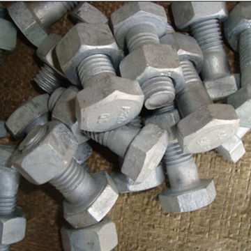 Hot Dip Galvanised Hex Bolt With Nuts