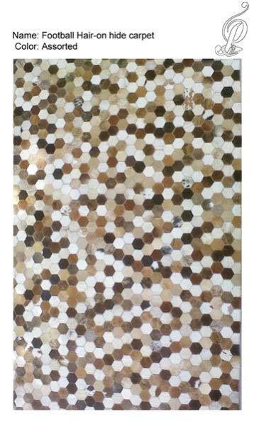 Football Hair-on Carpet (Assorted)