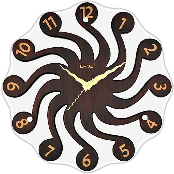 BT-211 - Glass Collection Wooden Wall Clock