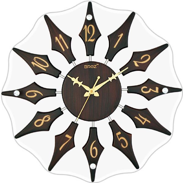 BT-212 - Glass Collection Wooden Wall Clock