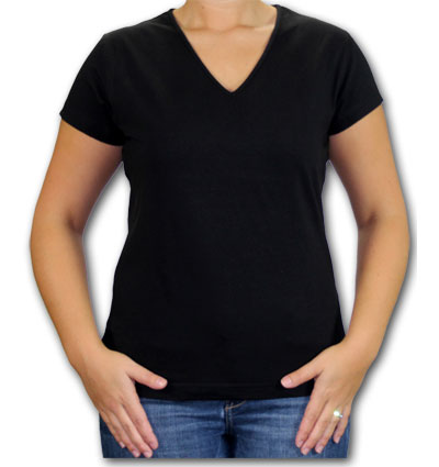 Ladies V Neck T-Shirt 03