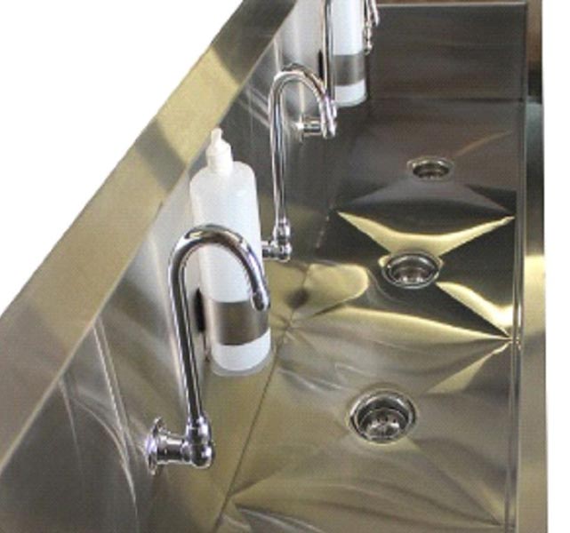 Stainless Steel Floor Mount Clean Sink with Foot Pedals