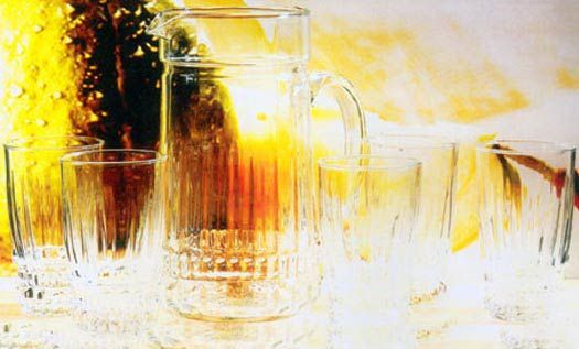 Marine Glass Lemon Set