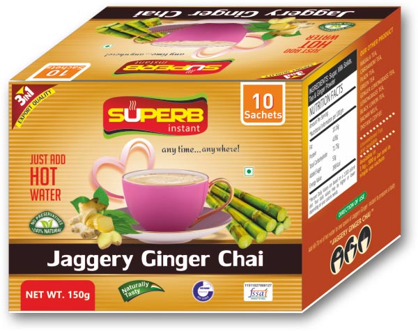 Superb Instant Jaggery Ginger Tea
