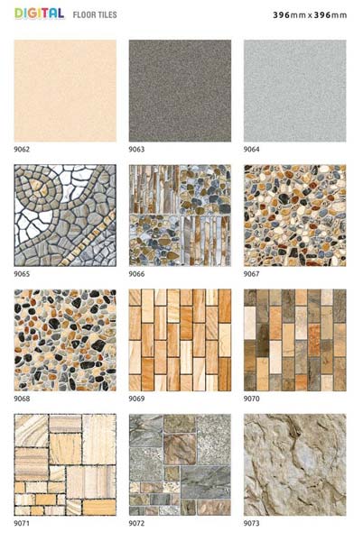 Digital Floor Tiles 396x396mm 09