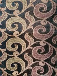Rinku Black Current Jacquard Fabric