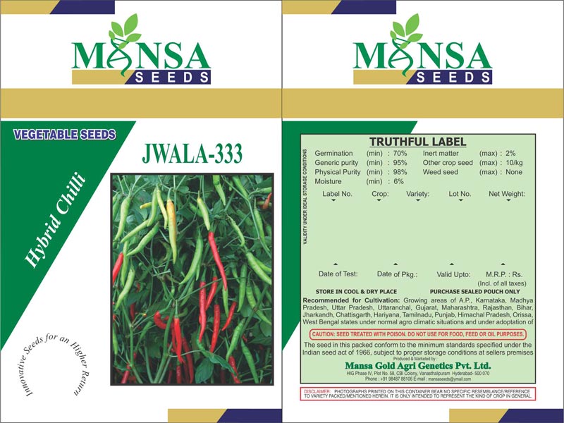 Chilli Seeds (JWALA - 333)