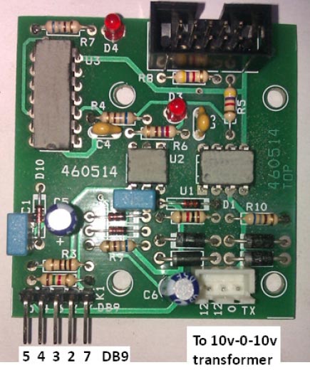 Optically Isolated RS232 Card