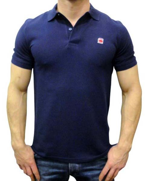 Mens Blue Half Sleeve Polo T-Shirt