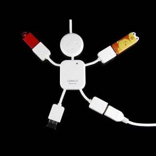 4 Port Man Shaped USB Hub
