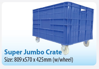 Super Jumbo Crates (With Wheels)