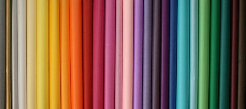 Colored Tissue Paper Rolls