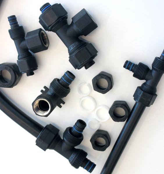 Plastic Compression Fittings for MLC Pipes