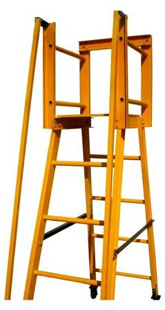 Self Supporting Platform Type Ladder with Handrail