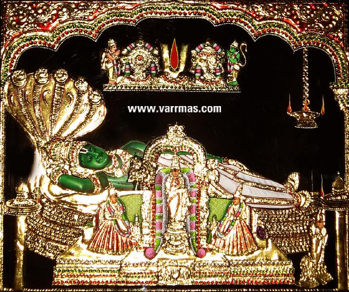 Anantha Padmanabha Tanjore Painting (10002)