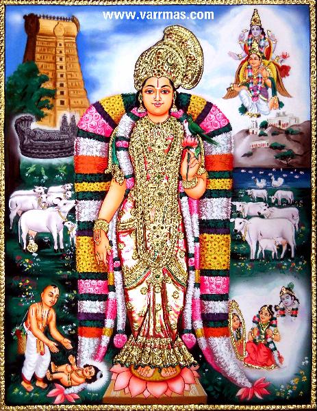 Andal Tanjore Painting (10016)