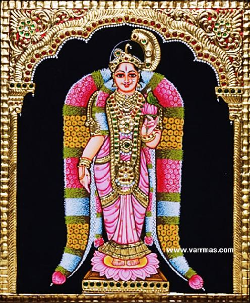 Andal Tanjore Painting (10019)