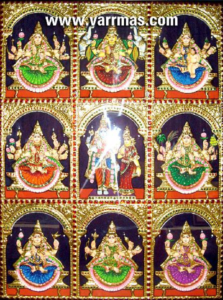 Ashtalakshmi Tanjore Painting (10055)
