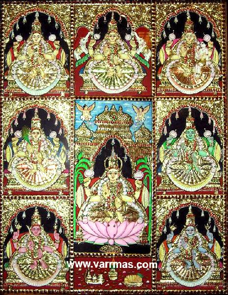 Ashtalakshmi Tanjore Painting (10056)