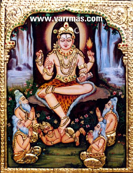 Dakshinamurthy Tanjore Painting (10128)