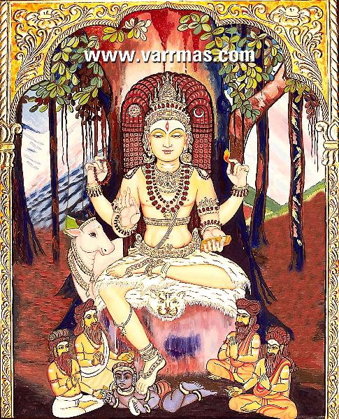 Dakshinamurthy Tanjore Painting (10129)