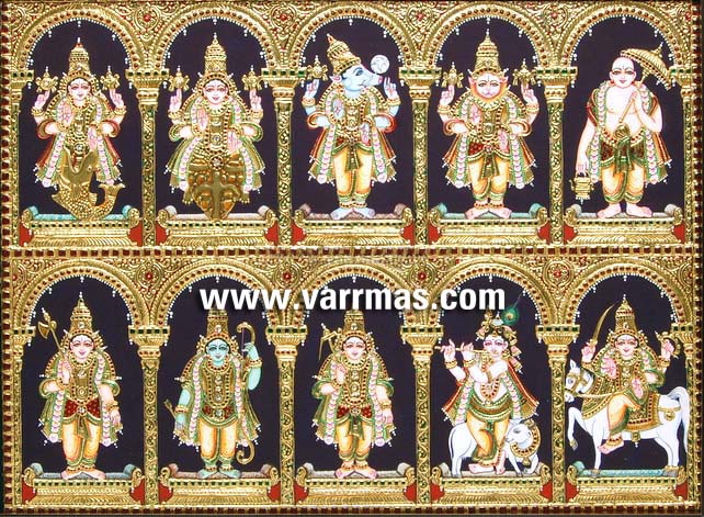 Dasavatharam Tanjore Paintings