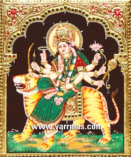 Durga Tanjore Painting (10210)