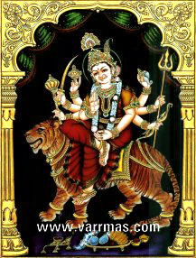 Durga Tanjore Painting (10212)